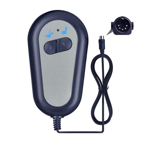 GOUYESHO Mando a distancia de repuesto para sillón reclinable, 2 botones, 5 pines, repuesto para sillón reclinable eléctrico y silla elevadora