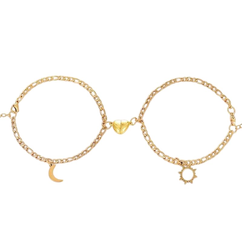 salty Like Sun And Moon Couples Bracelet for Women | Hand Band for Girls | Fancy & Stylish Womens Accessories | Aesthetic Jewellery | Engagement, Birthday & Everyday Wear-picture-40