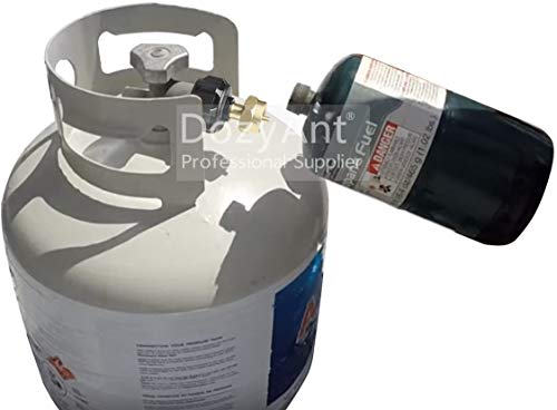 Dozyant Propane Adapter Hose 1 Lb To 20 Lb Converter Hose & Propane Bottle Refill Adapter Kit For 1 Lb Small Cylinder For Portable Stove, Heater, Tabletop Grill To Qcc1 / Type 1 Lp Gas Tank #TOP5