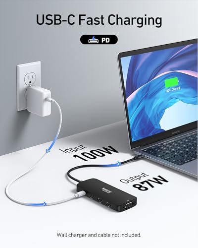 Selore USB C Docking Station Dual HDMI Monitor Adapter USB C Hub 4 Monitors - image 5