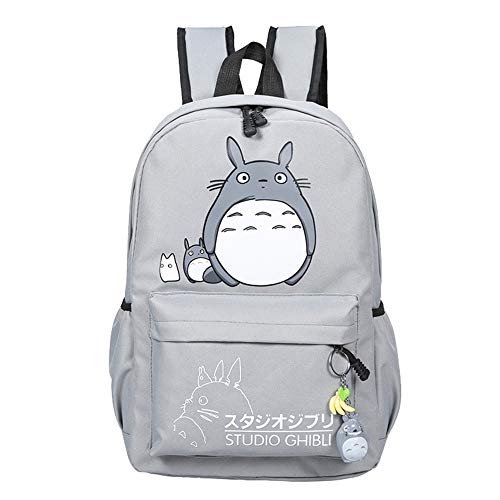 Totoro School Bag Elegante Mochila Escolar Informal Dibujos Animados de Viaje Hipster