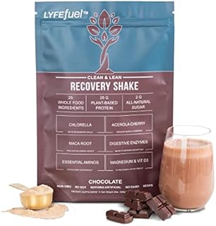 Post Workout Shake - Clean Vegan Protein Post Workout Recovery Drink (Chocolate, 1lb) - Superfood Powder Drink for Muscle Recovery, Weight Gain & Muscle Building - Keto, Dairy-Free, Soy-Free