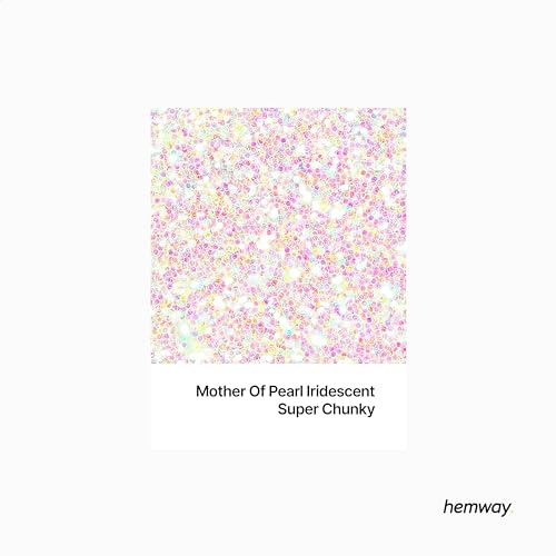Eco Friendly Biodegradable Glitter, Mother of Pearl Iridescent, Super Chunky (1/8" 0.125" 3mm) - Image 2