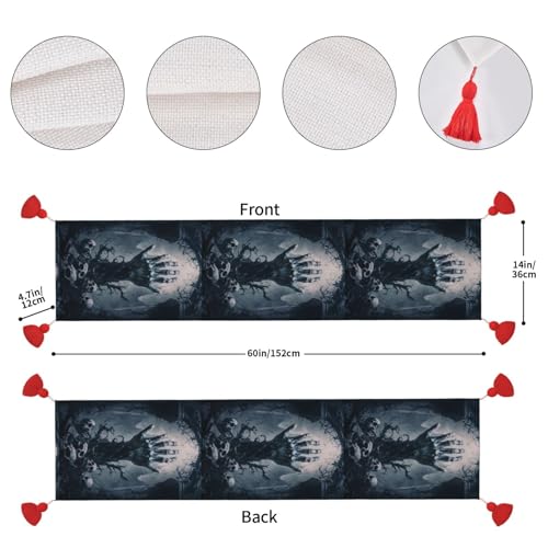 Chemin de table de Noël à pompon pour sublimer votre salle à manger - 5
