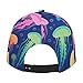 SVEFDOC Fashionable Baseball Cap Cool Corlorful Jellyfish Pattern Dad Cap for Women Men Teens, Fitted Quick Dry Golf Cap Headwear