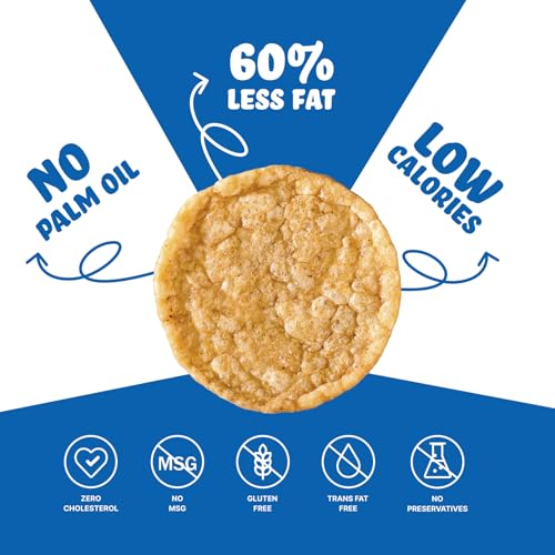 Image of BRB Popped Potato Chips | Salt & Pepper Flavour | Not Fried, Not Baked | 60% Less Oil, Lower Calorie, Healthy Snack | 5 x (48g /51g) Combo Pack (weight may vary)