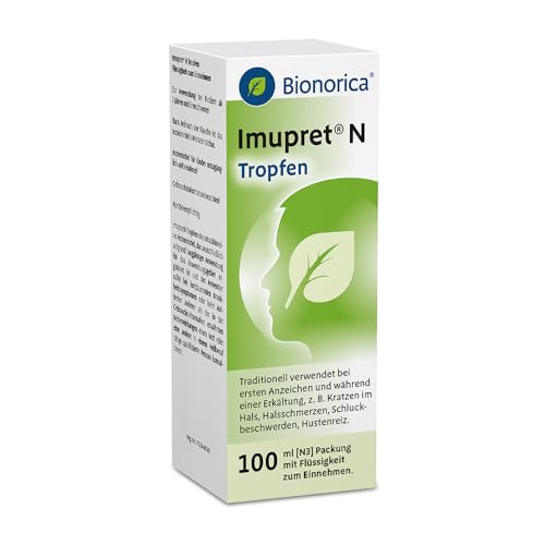 Imupret N Tropfen - Wenn Erkältung entsteht! Kann die Erkältungsabwehr stärken Erkältungserreger bekämpfen und den Erkältungsverlauf mildern - ab 2 Jahren 100 ml