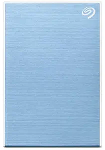 Seagate One Touch 2TB External HDD with Password Protection Light Blue, for Windows and Mac, with 3 yr Data Recovery Services, and 6 Months Mylio Create Plan and Dropbox Backup Plan (STKY2000402)