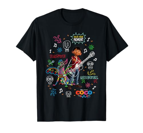 Disney and Pixar's Coco Miguel and Dante Seize Your Moment T-Shirt