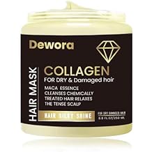 Collagen Hair Treatment Mask, for Dry & Damaged Hair, Trataniento Para Cabella Seco y Matratados is Keratin, Maca Essence All Cleanses Treated Hair Relaxes The Tense Scalp 8.8FL OZ,250ml