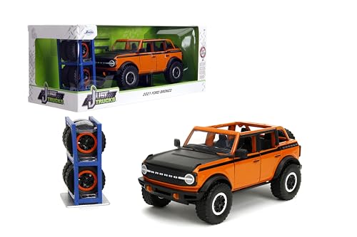 Jada Just Trucks 1:24 Ford Bronco Die-Cast Con Porta Neumáticos miniatura 1
