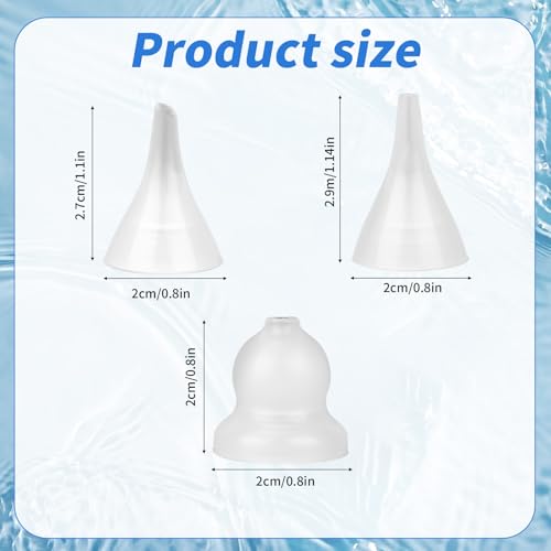 Image of 3 Pcs Nasal Aspirator Replacement Tips, Silicone Replacement Parts for Baby & Toddlers Compatible with GROWNSY Watolt LittleTora HEYVALUE Cocobela HailiCare KIDIRA TEQIN X-Bosak