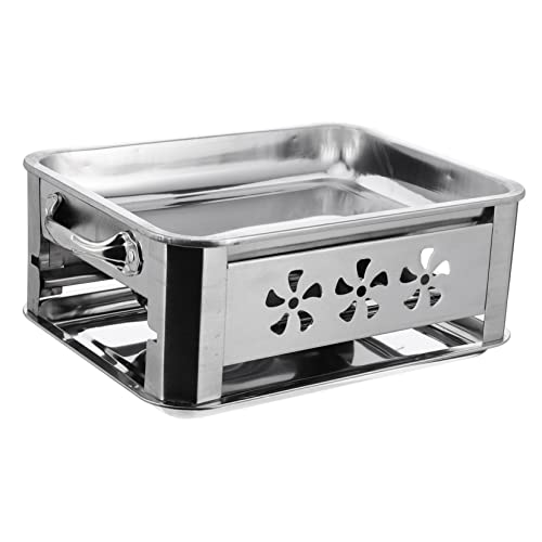 Mipcase Barbacoa Acero Inoxidable Resistente para Picnic Camping Horno Parrilla Portátil con Rejilla Extraíble para Asar Pescado
