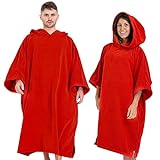 poncho rot kinder Material – 80% Polyester, 20% Polyamid Microfaser, leicht waschbar