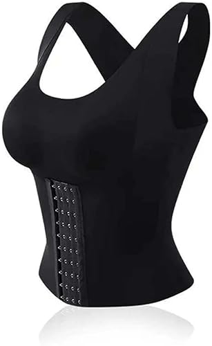 Corset 3 en 1 pour femme - Contrôle du ventre - Correction du corps - Sculpte le ventre, Noir , XXXL Cover