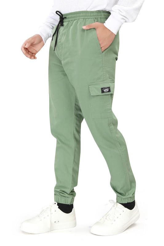 Image of UNOseven Boys Cotton Cargo Jogger Pant - Slim Fit - Available from 7 Years to Size XL