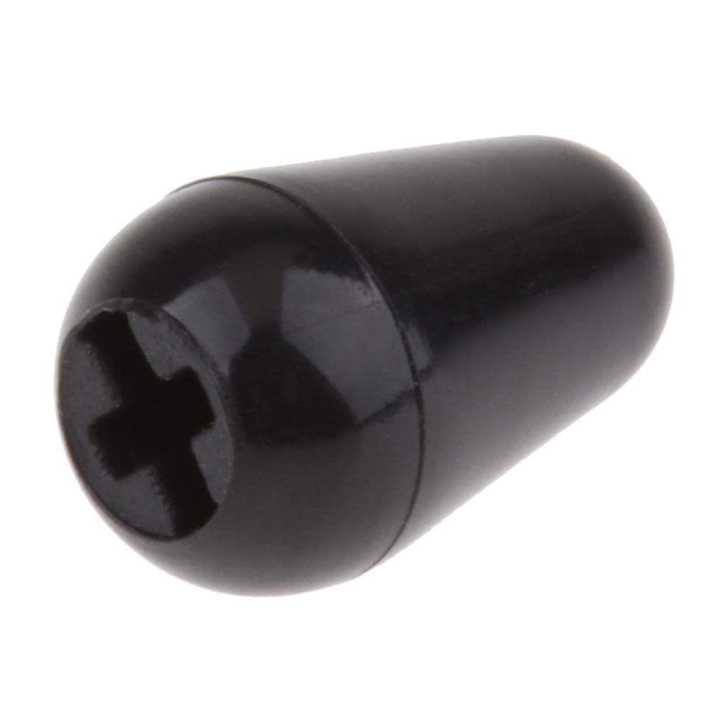 SECRET DESIRE Electric Guitar Toggle Switches Knobs Tip Cap Buttons Black