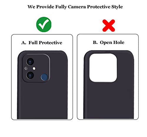 Image of A rtistque Back Cover Case for Mi Redmi 12C / Poco C55 with Camera Protection | Shockproof TPU | Stylish Protective Design | Slim Fit | Ultra Matte | Redmi 12C / Poco C55 Back Cover - Black