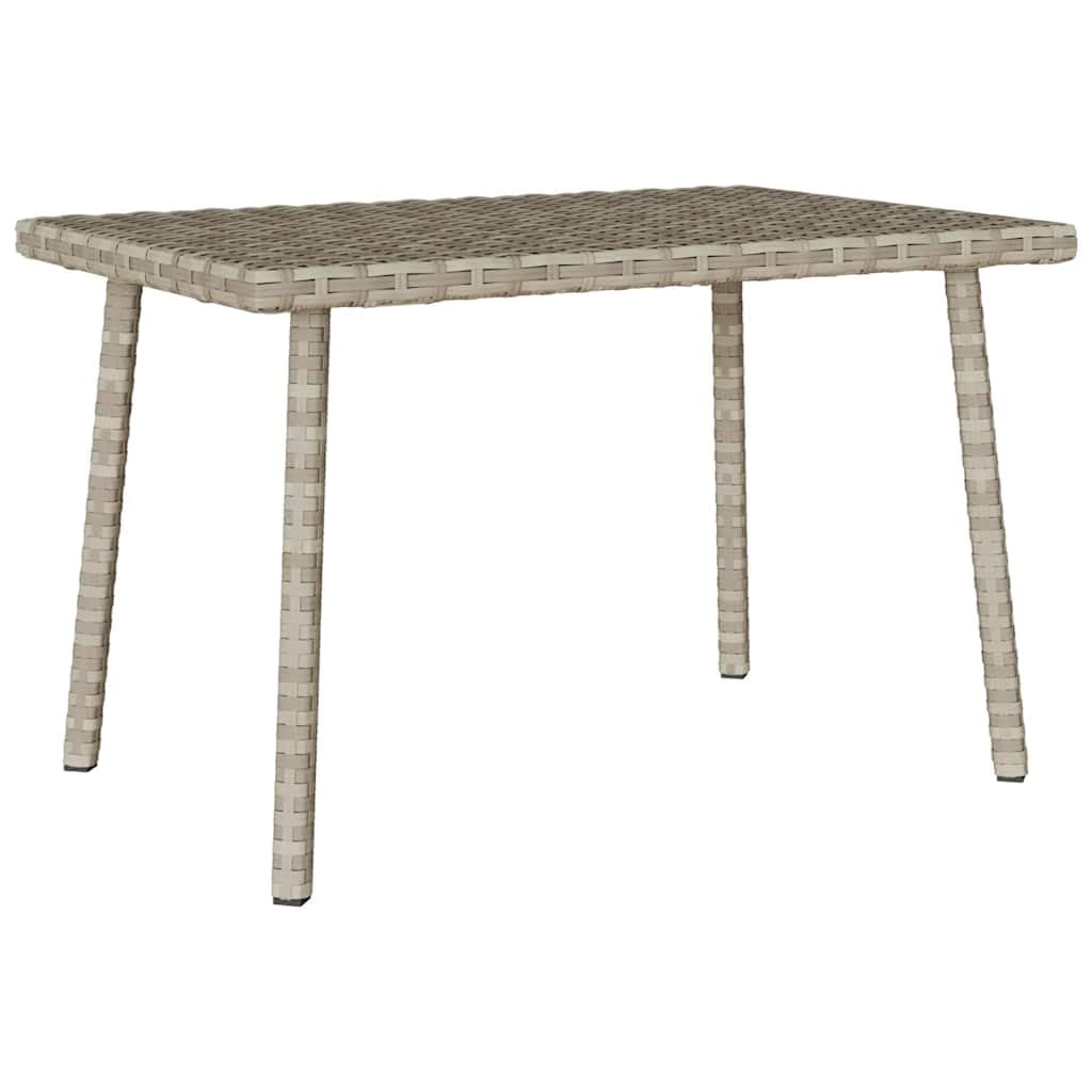 Tavolino da Giardino in Rattan PE Rettangolare 60x40x37 cm | Tavolo basso da esterno ideale per arredare il balcone o la terrazza, con piano stabile per appoggiare drink e snack.