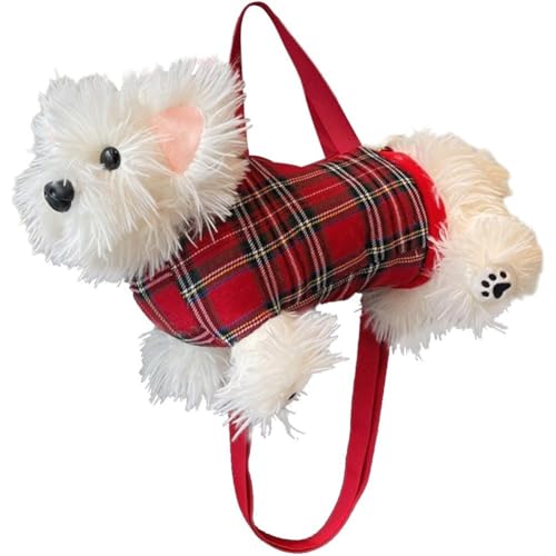 Bemvp Handtasche in Hundeform, Plüsch-umhängetasche, Lässige Umhängetasche, Y2k-Schultertasche Für Damen Und Mädchen, Reisen, Urlaub, Täglicher Gebrauch