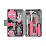 Photo Gallery gdfnmogo set di 24 utensili manuali per uso domestico con chiave, cacciavite, martello da carpentiere, tagliafili, chiavi esagonali, metro a nastro e punte, manici ergonomici antiscivolo (rosa) Photo Gallery gdfnmogo set di 24 utensili manuali per uso domestico con chiave, cacciavite, martello da carpentiere, tagliafili, chiavi esagonali, metro a nastro e punte, manici ergonomici antiscivolo (rosa)