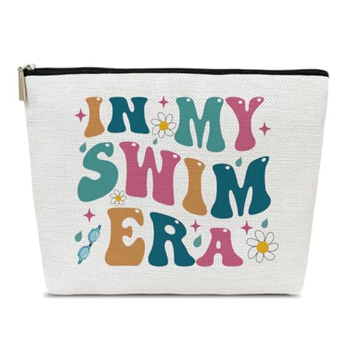 Ythuil In My Swim Era Makeup Bag, Swimming Gifts for Women Female Girls Lovers, Swim Bags for