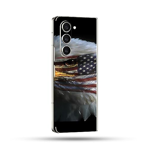 Image of MightySkins Skin Compatible with Samsung Galaxy Z Fold 5 Full Wrap - Eagle Eye | Protective, Durable, and Unique Vinyl Decal wrap Cover | Easy to Apply, Remove, and Change Styles | Made in The USA