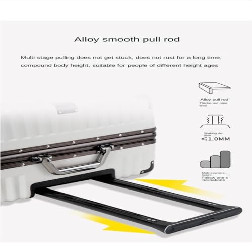 PANKERS Travel Suitcase Aluminum Frame Suitcase for Men and Women, Silent Universal Wheel Trolley Case, Student Travel Code Box Trolley Case2