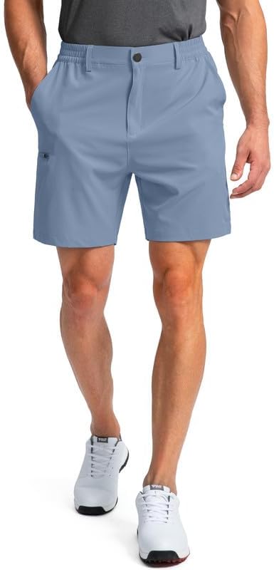 Pinkbomb Men's Golf Shorts with 6 Pockets Stretch Quick Dry Hiking Work Dress Shorts for Men - Image 2