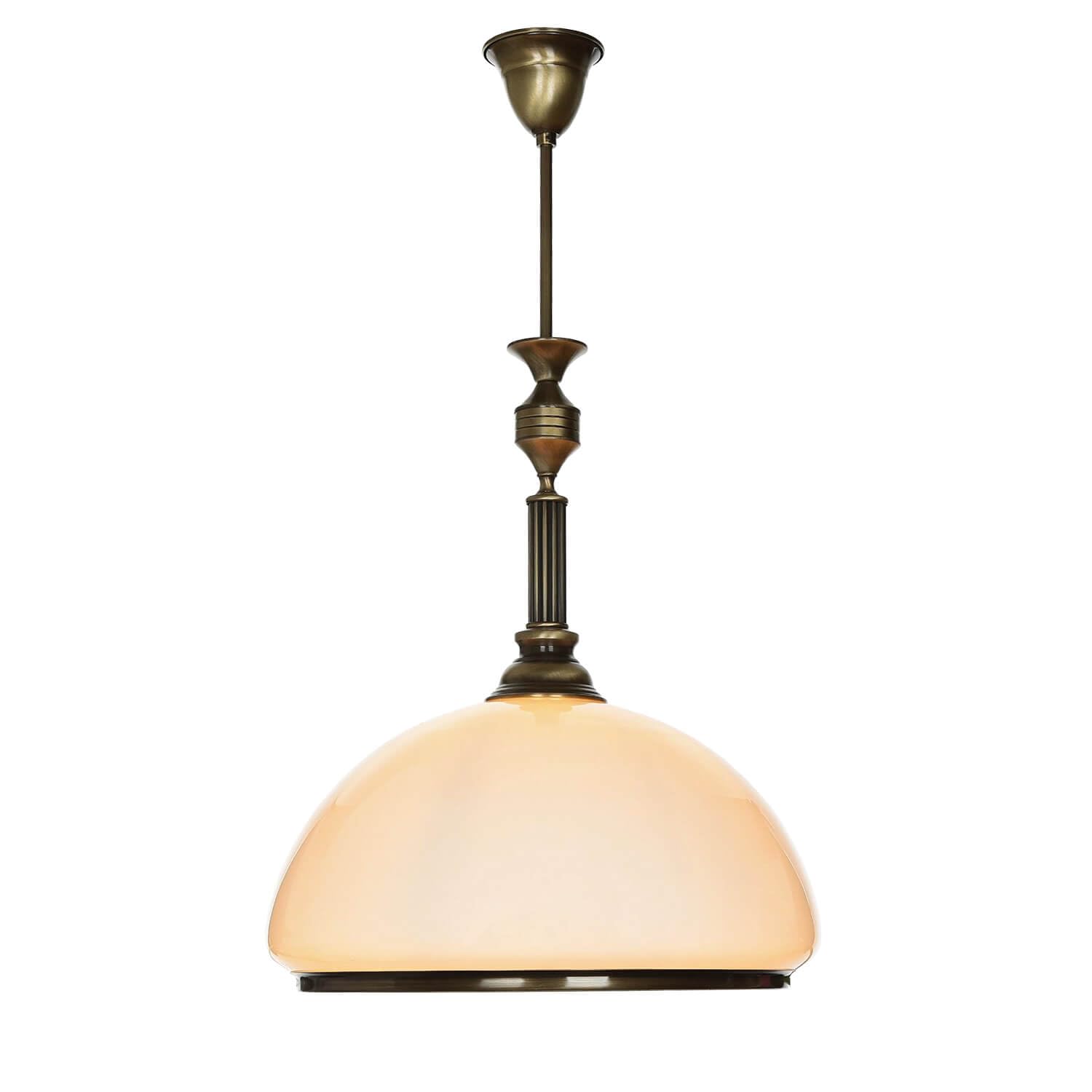 Lampe Suspendue Westinghouse – Bronze, Verre Glacé, Style Antique, 1 Ampoule E27