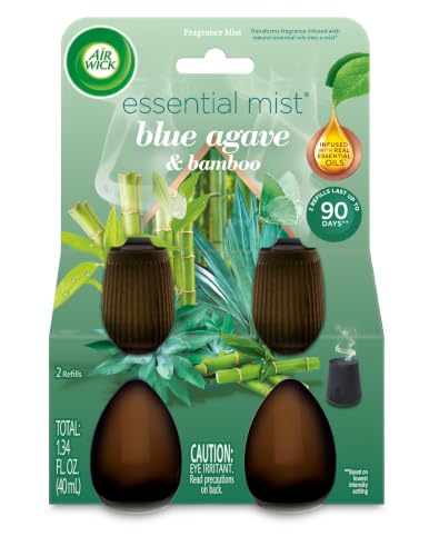 Air Wick Essential Mist Diffuser Oil Refill, Blue Agave & Bamboo, 2ct - image 2
