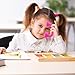 6 pcs Whisper Reading Phones for Classroom Hear Myself Sound Speech Therapy Tool Auditory Feedback Whisper Phone Manipulatives for Kids Preschool Children (Rose red)