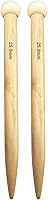 Vista 8 de Weabetfu Agujas de tejer de bambú rectas de punta única de 10 pulgadas para tejer hecho a mano DIY, tamaño US 6 (4mm)