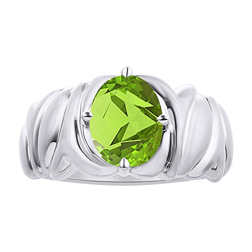 Bague péridot en argent sterling idéale pour sublimer vos tenues du quotidien