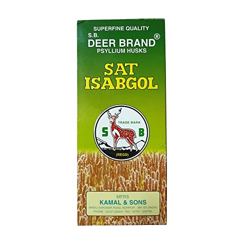 Image of Sat Isabgol Psyllium Husk HIRAN Brand 100g (Pack of 5)