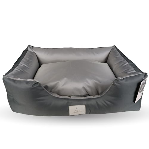 Ligo Buddy Confort - Cuccia per cani Lettino per cani idrorepellente antigraffio in Nylon,realizzata in Italia.Cuscino per Cane, uso interno/esterno. XS/S: 50 X 60 cm, ANTRACITE/GRIGIO