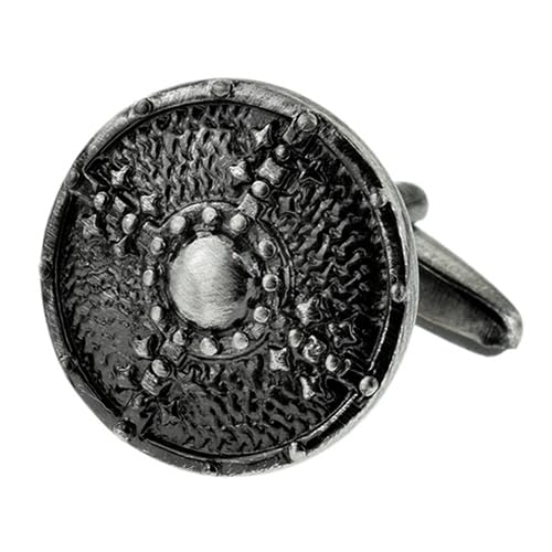 Mancuernillas Vikingo Vintage Hacha y Escudo miniatura 3