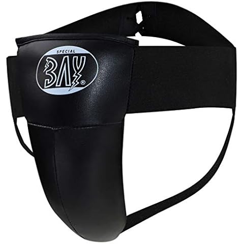 " KINDER " BAY® "TWIN" Tiefschutz schwarz Größe XS, hochwertigen LEDER PU, CE, Suspensorium, Genitalschutz für Herren Jugendliche Cover