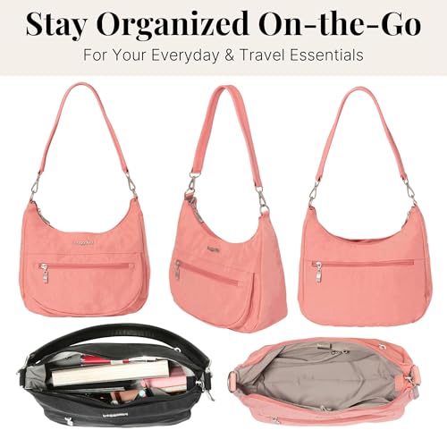 Image of Baggallini Modern Pocket Half Moon 11 inchx10.5 inch Shoulder Women W /Replaceable Straps Converts to Crossbody Bag