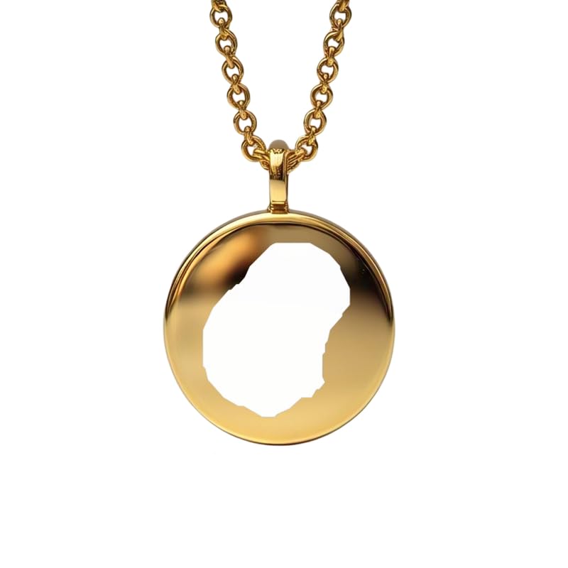 Pendentif carte de Nauru en argent sterling plaqué or 14 carats, forme ronde de 24 mm et épaisseur de 1,5 mm, breloque Terre, bijou de voyage délicat | Médaillon gravé Aventure | LKB_MAP_550