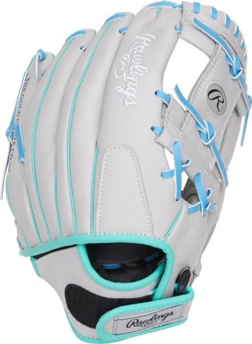 Rawlings | Sure Catch Series Youth Baseball Glove | F. Lindor | 11.5' | RHT | Gray - Thumbnail 4