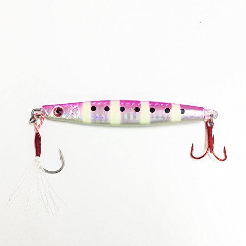 【オルルド釣具】メタルジグ 4色セット A 「メタルジグ F」7.5cm 25g アシストフック付 &魚に見えにくい赤フック採用 オールシーズン対応 シーバス・ヒラメ・マゴチ・タチウオ・サゴシ・ハマチなどに qb100143a01n0 4枚目