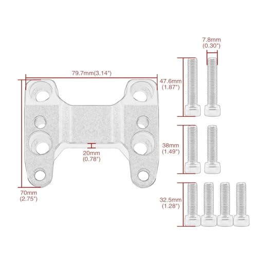 Elevadores de manillar de motocicleta para viajar cómodo en TMAX 560 2023 6