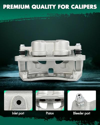 Image of SCITOO - Front Left Disc Brake Caliper Assembly w /Bracket For Dodge,For Ram Models - For 2500 2011-2018,For 3500 2011-2018,For Ram 2500 2009-2010,For Ram 3500 2009-2010 18B5173