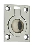 idh by St. Simons 25220-026 Professional Grade Quality Genuine Solid Brass Flush Ring Pull, Polished Chrome