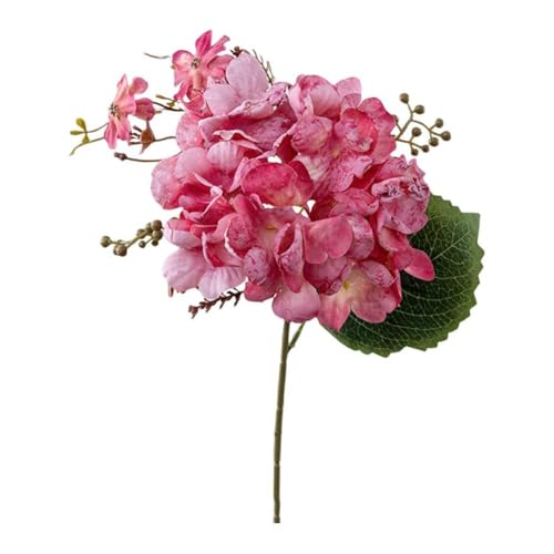 Lawnoval Bouquet di ortensie artificiali – composizione floreale in seta vivace per decorazione della casa, matrimonio e ufficio, centrotavola floreale in tessuto a bassa manutenzione