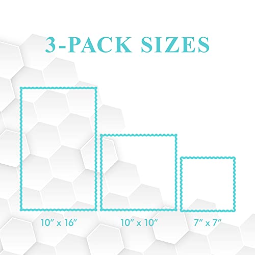 Meli Wraps - 3-Pack Reusable Beeswax Wraps for Food, Eco-Conscious Food Storage, Small, Medium and Large Food Wrap, Bloom