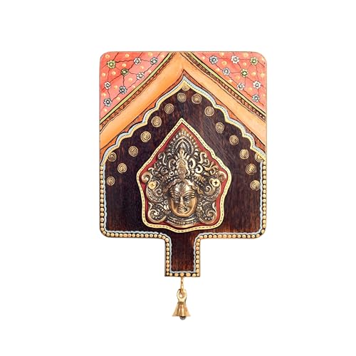 Image of Parameshwar-I Wall decor frame with divine Vishnu Majestically set on a beautiful frame | Handcrafted Wall Art for Home Decor & Office Spaces