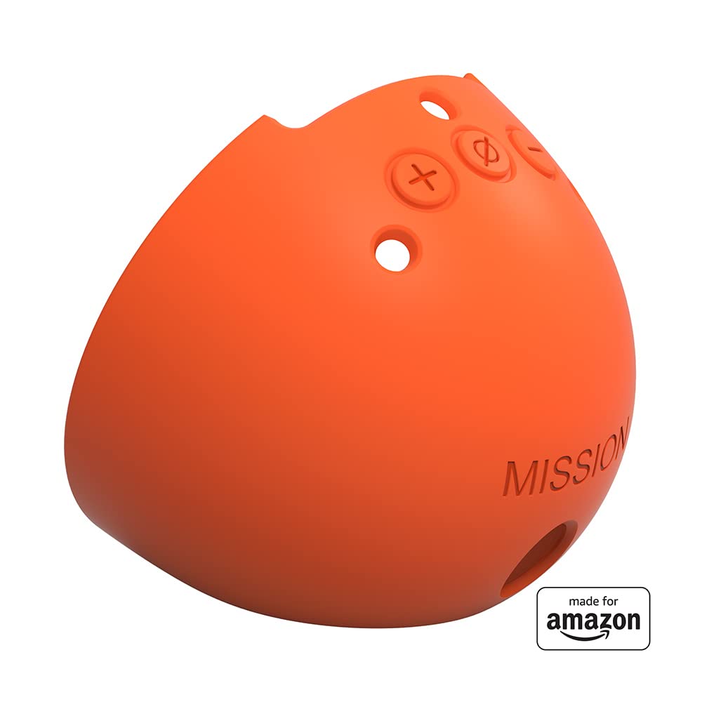 Made for Amazon Soft Case for Echo Pop (2023 Model), Orange