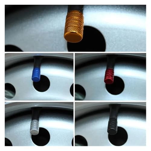 Tapas de válvula de aleación para bicicleta, tapas de válvula para neumáticos, cubiertas para llantas, a prueba de polvo y agua, compatibles con automóviles, motocicletas, camiones y bicicletas miniatura 7
